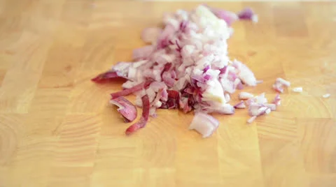 Cutting onion Stock Footage 23098597