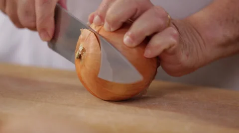 Cutting An Onion Vídeos de archivo 27297433