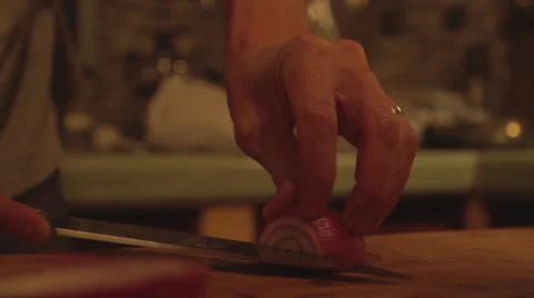 Cutting Onion Video stock 54761579