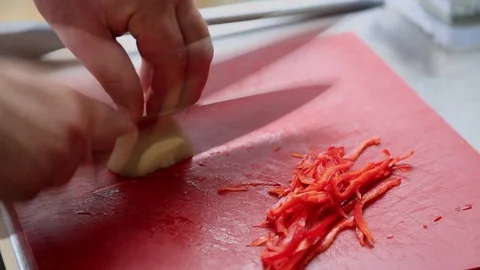 Cutting the onion Stock Footage 83590759