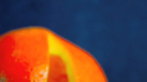 Cutting an Orange fruit HD Stock Footage 504863