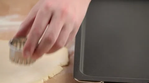 Cutting out biscuits Stock-Footage 24662498