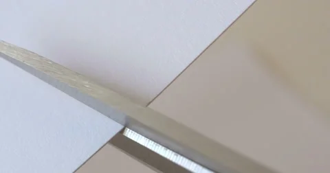 Cutting paper Stock Footage 58493115