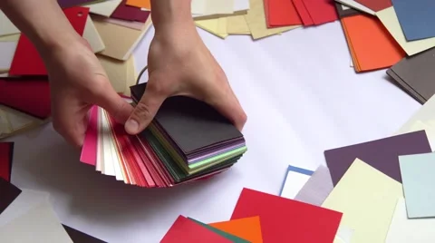 Cutting paper machine Stock Footage 63806442