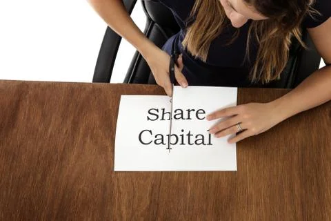 Cutting paper Foto stock