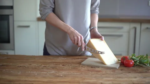Cutting Parmesan Video stock 68978323