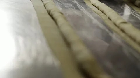 Cutting Pasta Stock Footage 12579109