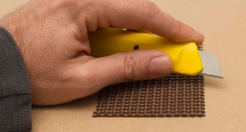 Cutting a piece Stock Photos