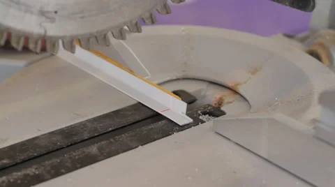 Cutting of a piece of plastic Stock Footage 64118283