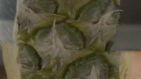 Cutting Pineapple (9) Stock Footage 157885020