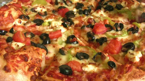 Cutting pizza Stock Footage 23962020