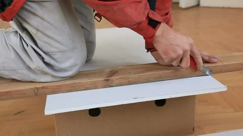 Cutting plasterbord Stock Footage 20451878