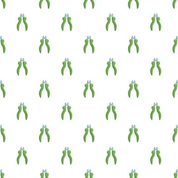 Cutting pliers hand tools seamless pattern 스톡 일러스트