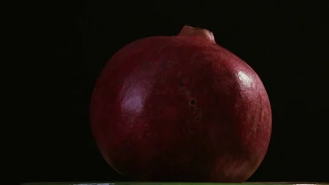 Cutting Pomegranate, hands of chef Stock Footage 83733205