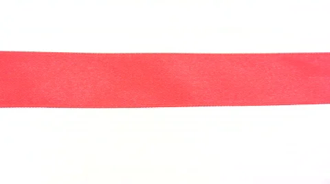 Cutting Red Ribbon Stock Footage