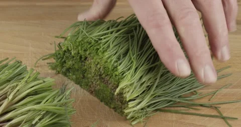 Cutting off the roots from a bundle of saltwort 動画素材 152363889