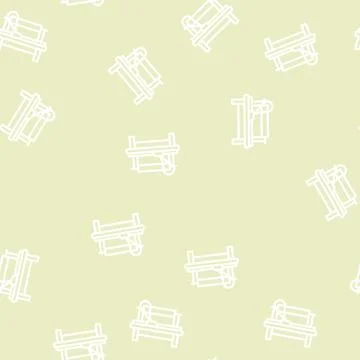 Cutting ruler sewing line vector seamless pattern Stock Illustration