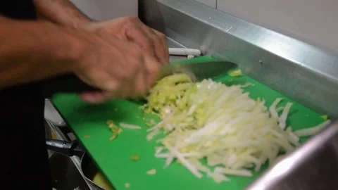 Cutting salad Video stock 82082452