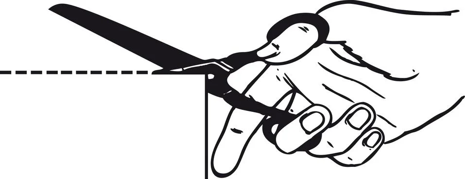 Cutting scissors, Retro Vector Illustration Illustrazione stock