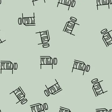 Cutting semiconductor manufacturing line seamless pattern Stock Illustration