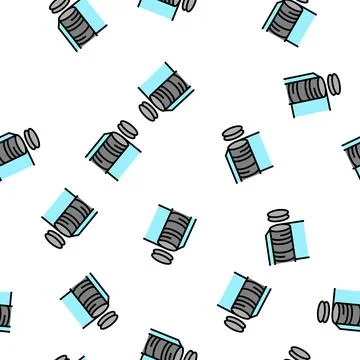 Cutting semiconductor manufacturing vector seamless pattern Stock Illustration