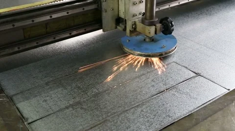 Cutting sheet metal laser machine with CNC 스톡 동영상 47879466
