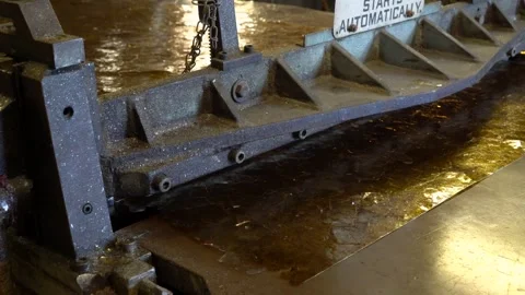 Cutting Sheets of Mica Stock Footage 254043577