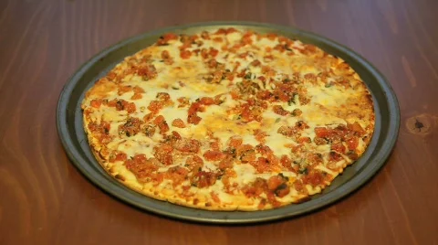 Cutting Slices of a Pizza Stock-Footage 533298