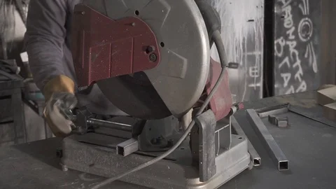 Cutting steel Stock Footage 104444589