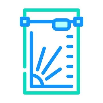 Cutting table sewing color icon vector illustration Stock Illustration