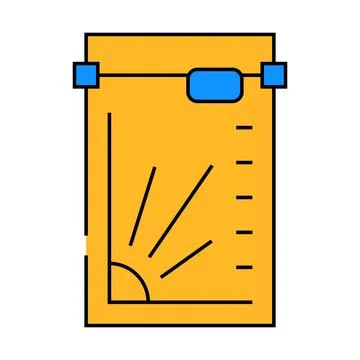 Cutting table sewing icon color illustration Stock Illustration