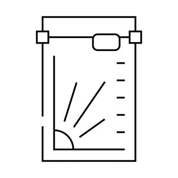 Cutting table sewing line icon vector illustration Stock Illustration