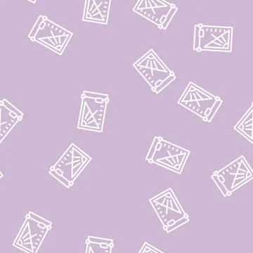 Cutting table sewing line vector seamless pattern Stock Illustration