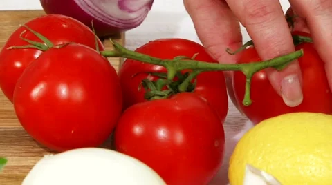 Cutting Tomato Video stock 52389879