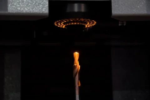 Cutting tool inspection machine Stock Photos
