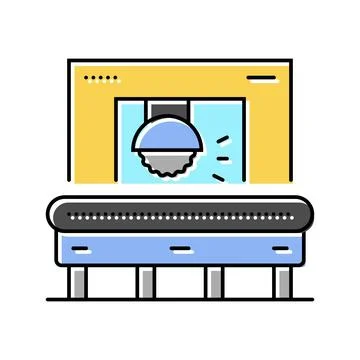 Cutting tool manufacturing engineer color icon vector illustration 스톡 일러스트
