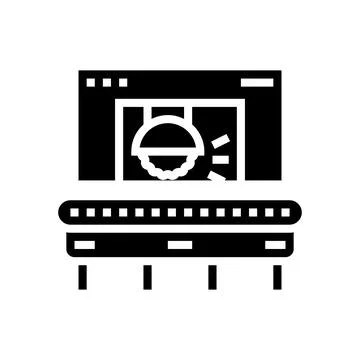 Cutting tool manufacturing engineer glyph icon vector illustration 스톡 일러스트