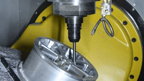 Cutting tool at metal machining working at CNC machine 動画素材 85529277