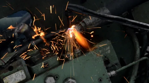 Cutting Torch Fire Stockbeeldmateriaal 34260512