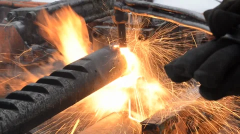 Cutting Torch (one) Stockbeeldmateriaal 34257044