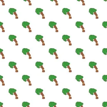 Cutting tree pattern, cartoon style Illustrazione stock