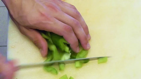 Cutting vegeatables Stock Footage 96687428
