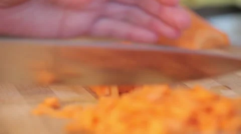 Cutting vegetables Stock Footage 1078474