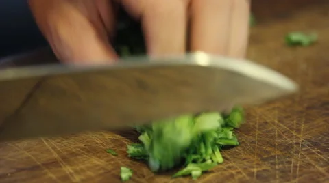 Cutting vegetables Stock-Footage 54662496