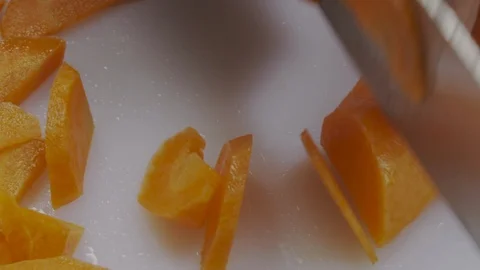 Cutting vegetables Stock Footage 98296199