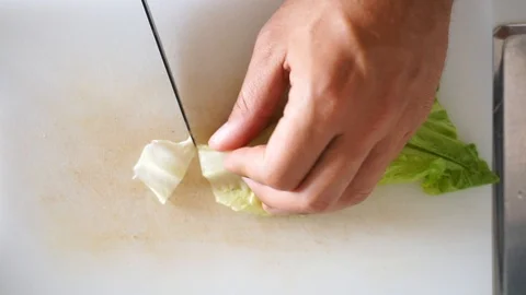 Cutting vegetables Stock Footage 112202959