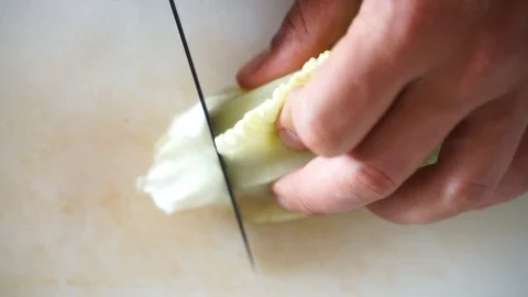 Cutting vegetables Video stock 112203044