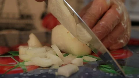 Cutting vegetables Stock Footage 148473527