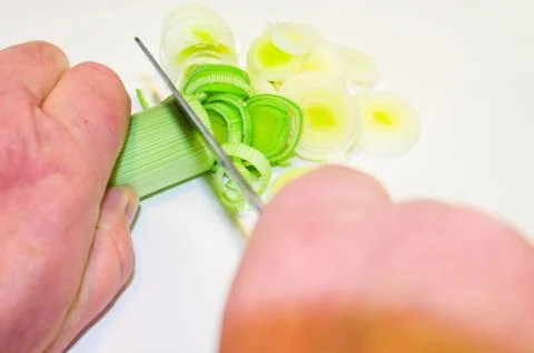 Cutting vegetables Stock Photos