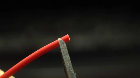 Cutting wire Stock Footage 111592484